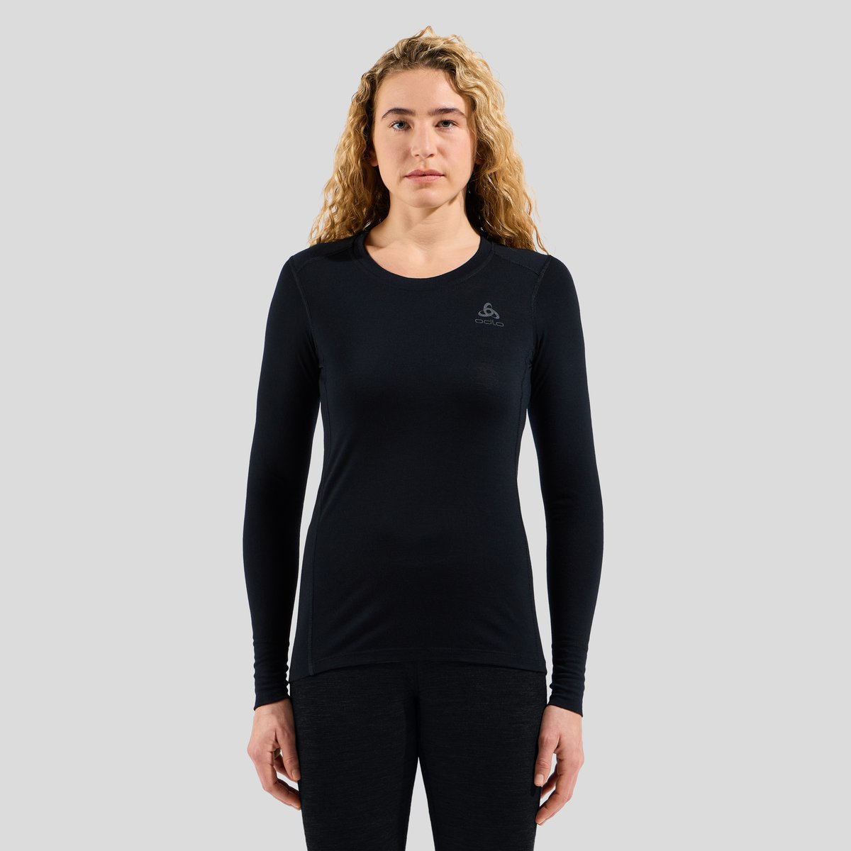 Odlo Womens BL Top Crew Neck L/S Merino 200