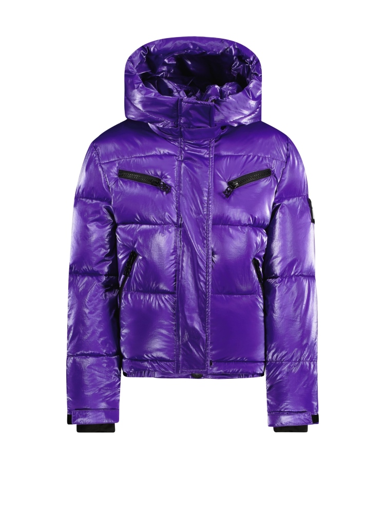 Shiny purple jacket deals