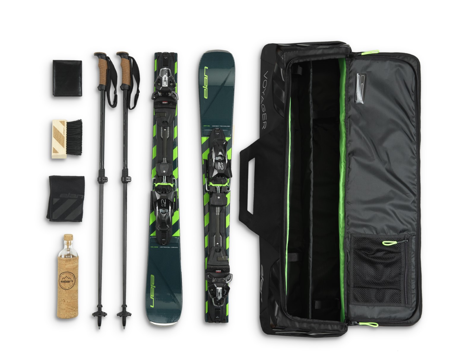 Elan Voyager Ski Bag 1 pair 34L Zwart One