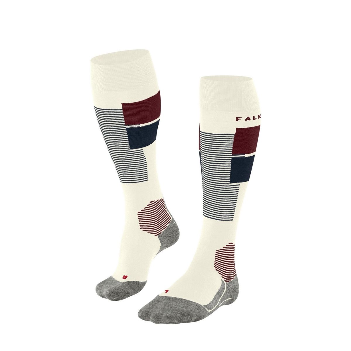 FALKE Dames Skisokken SK4 Advanced W Kh wol functioneel materiaal warm dun 1 paar, Wit Off-White 2040-O, 37-38 FALKE Dames Skisokken SK4 Advanced W Kh wol functioneel materiaal warm dun 1 paar, Wit Off-White 2040-O, 37-38