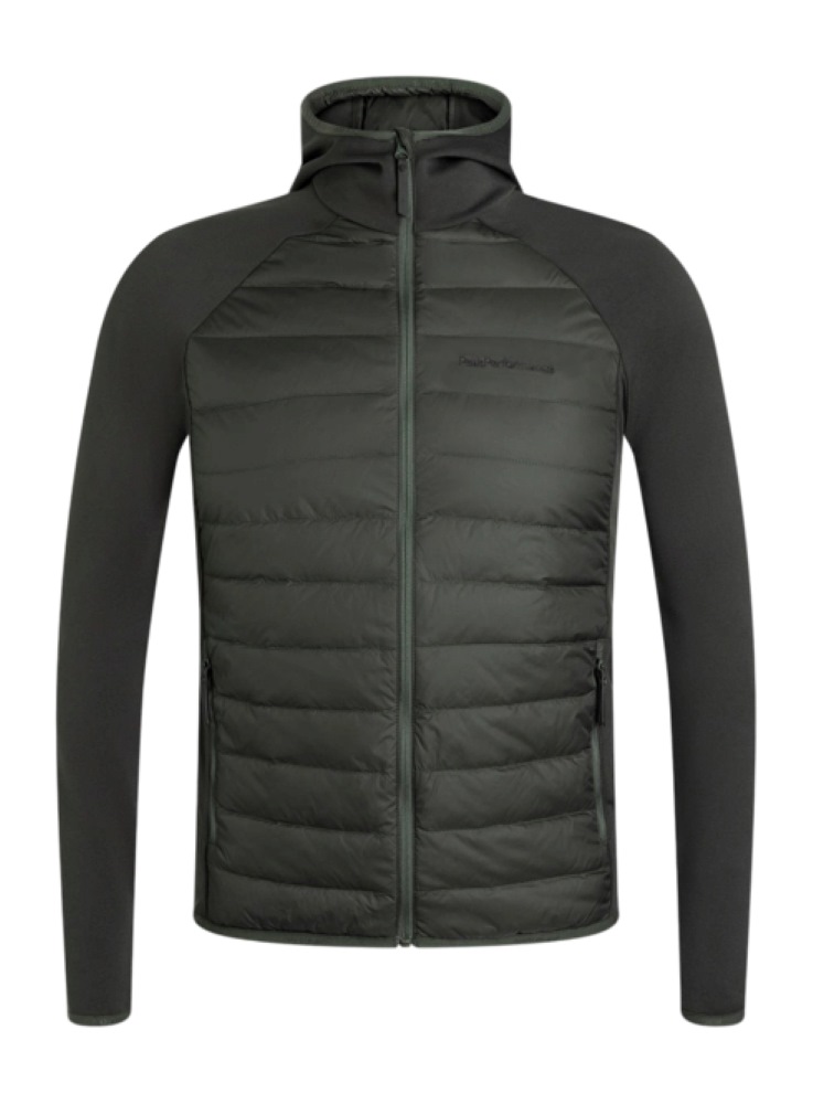 Peak Performance Mens Down Hybrid Hood Jacket
