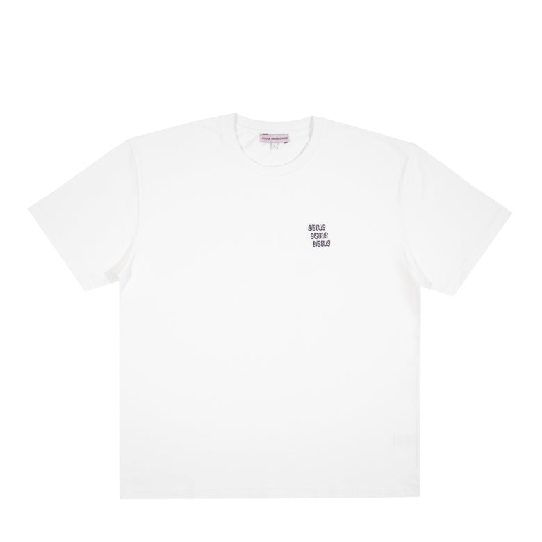 Bisous Skateboards T_shirts Piquet Basic White