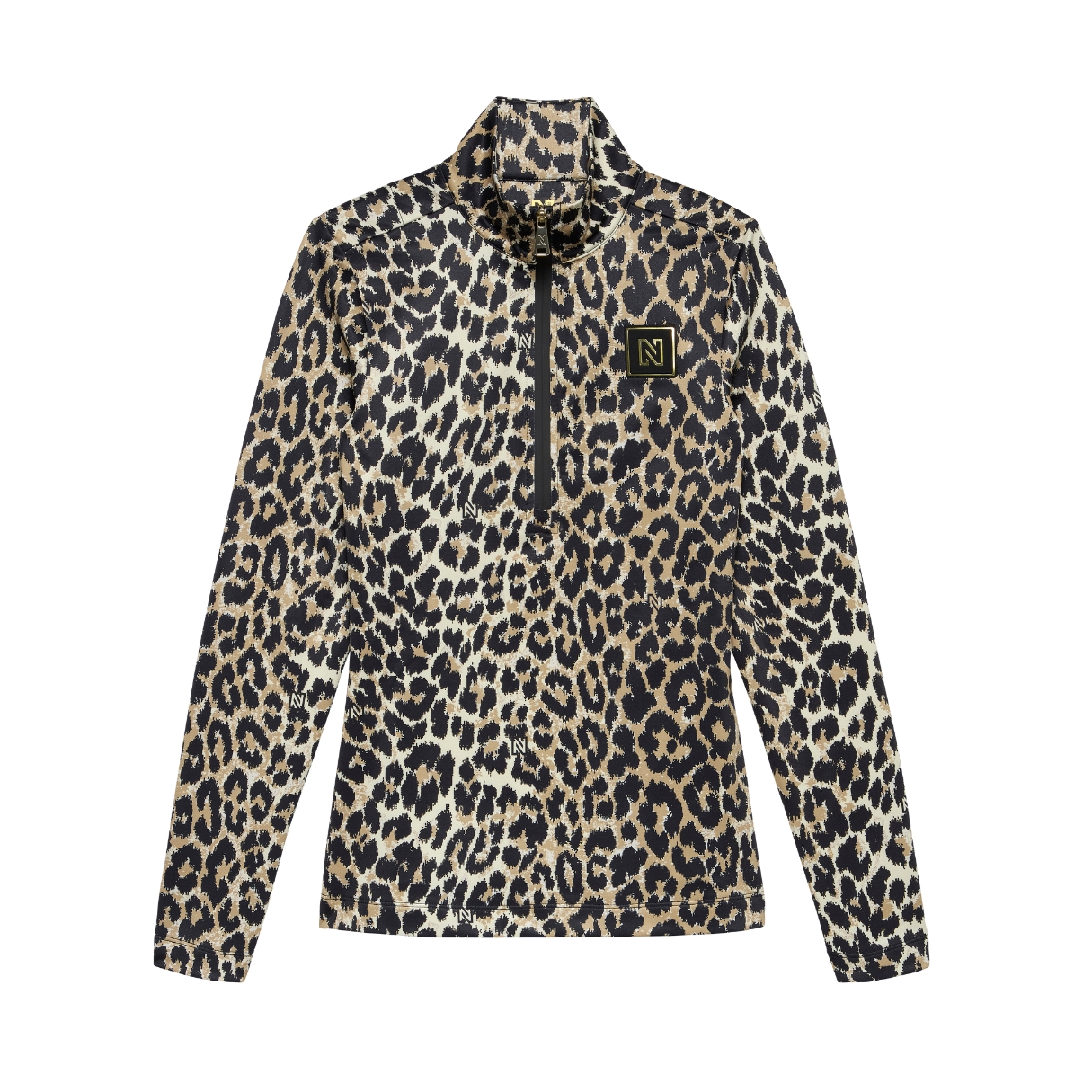 Nikkie Womens Nantes Leopard Ski Pully