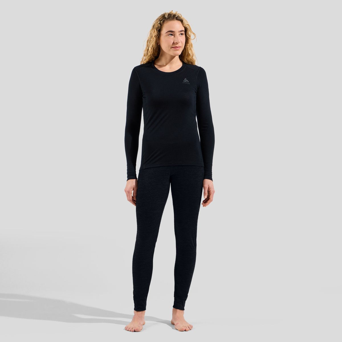 Odlo Womens BL Top Crew Neck L/S Merino 200
