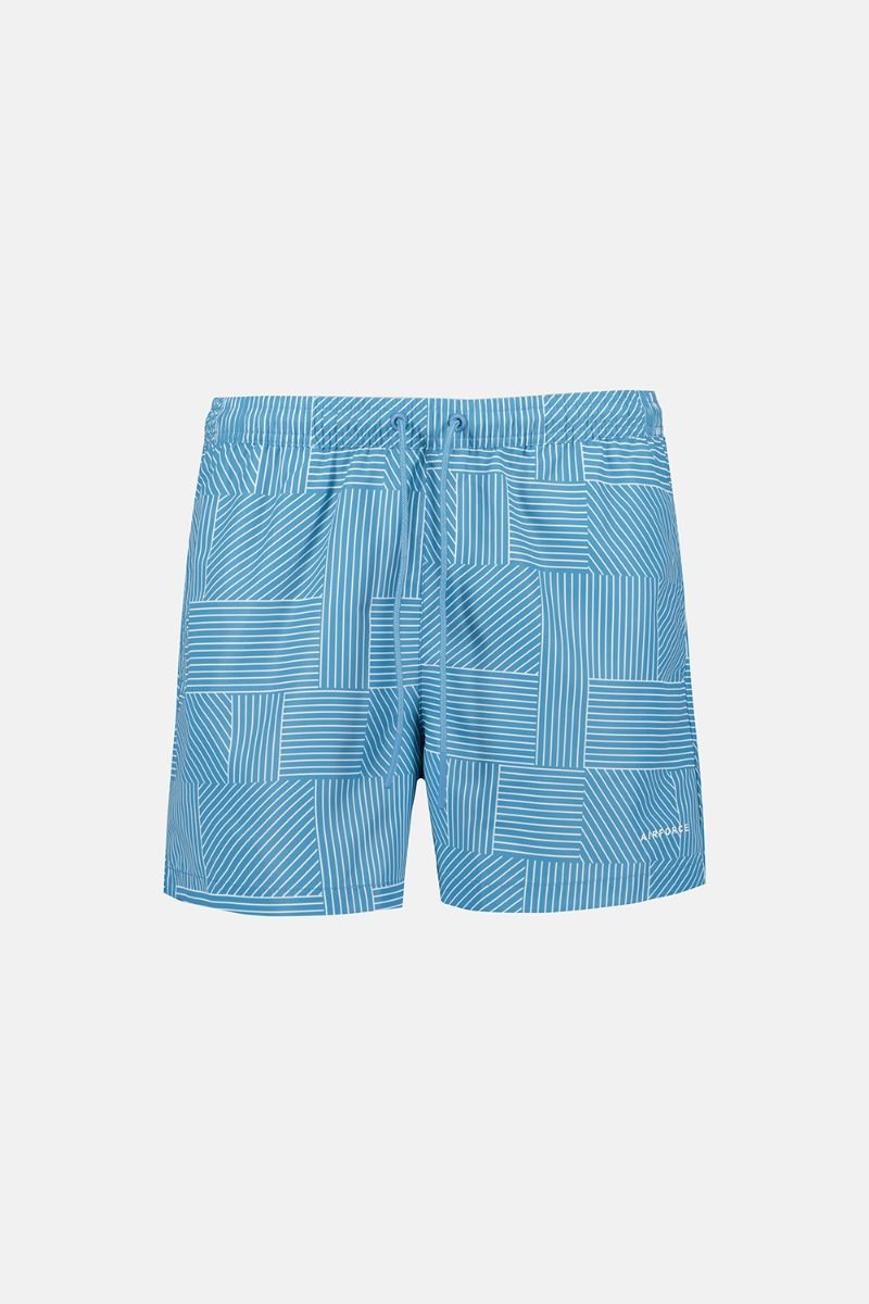 Airforce Mens Swim Short Print Stripe