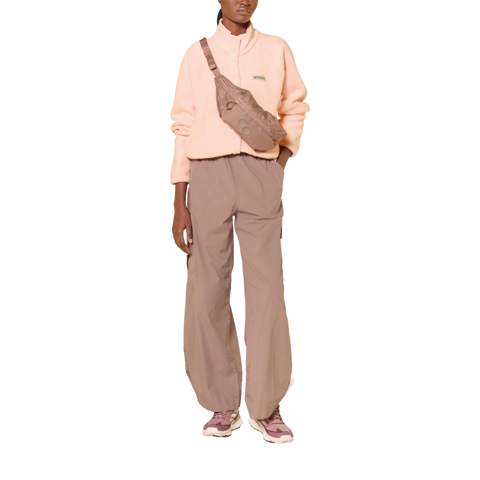 Columbia Womens Jasper Ridge Pebbled Fleece Full Snap